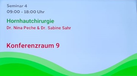Jahrestagung FVO Fördergemeinschaft Veterinärophthalmologie 2023 - Seminarvorträge Hornhautchirurgie