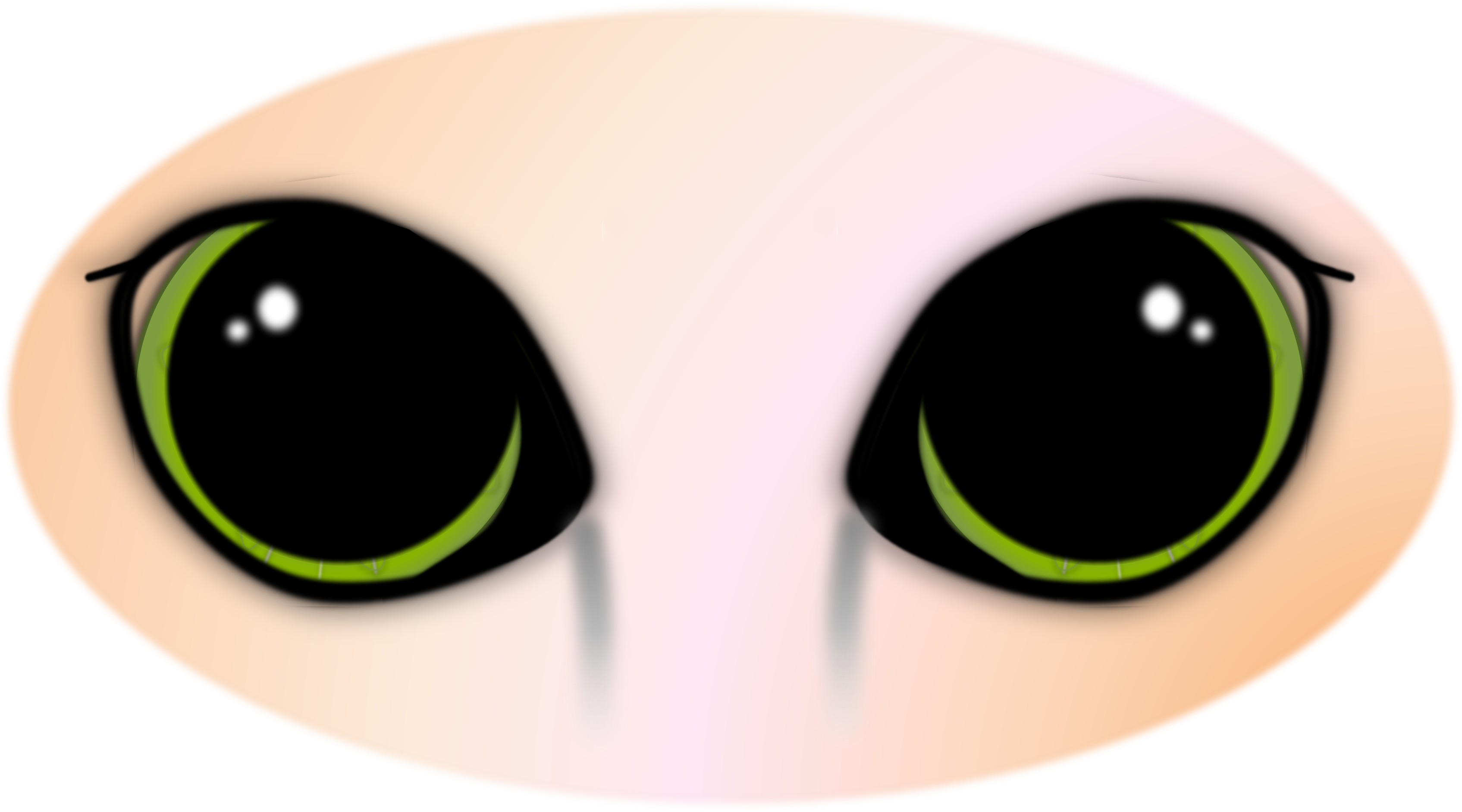 Schema mit Katzenaugen mit weiten Pupillen